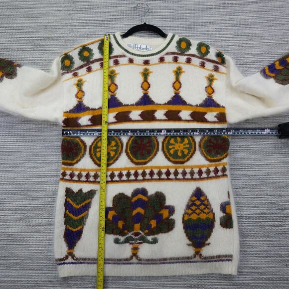 Rafaella Womens Large Vintage Angora Lambs Wool Blend Crewneck Sweater - Picture 6 of 10